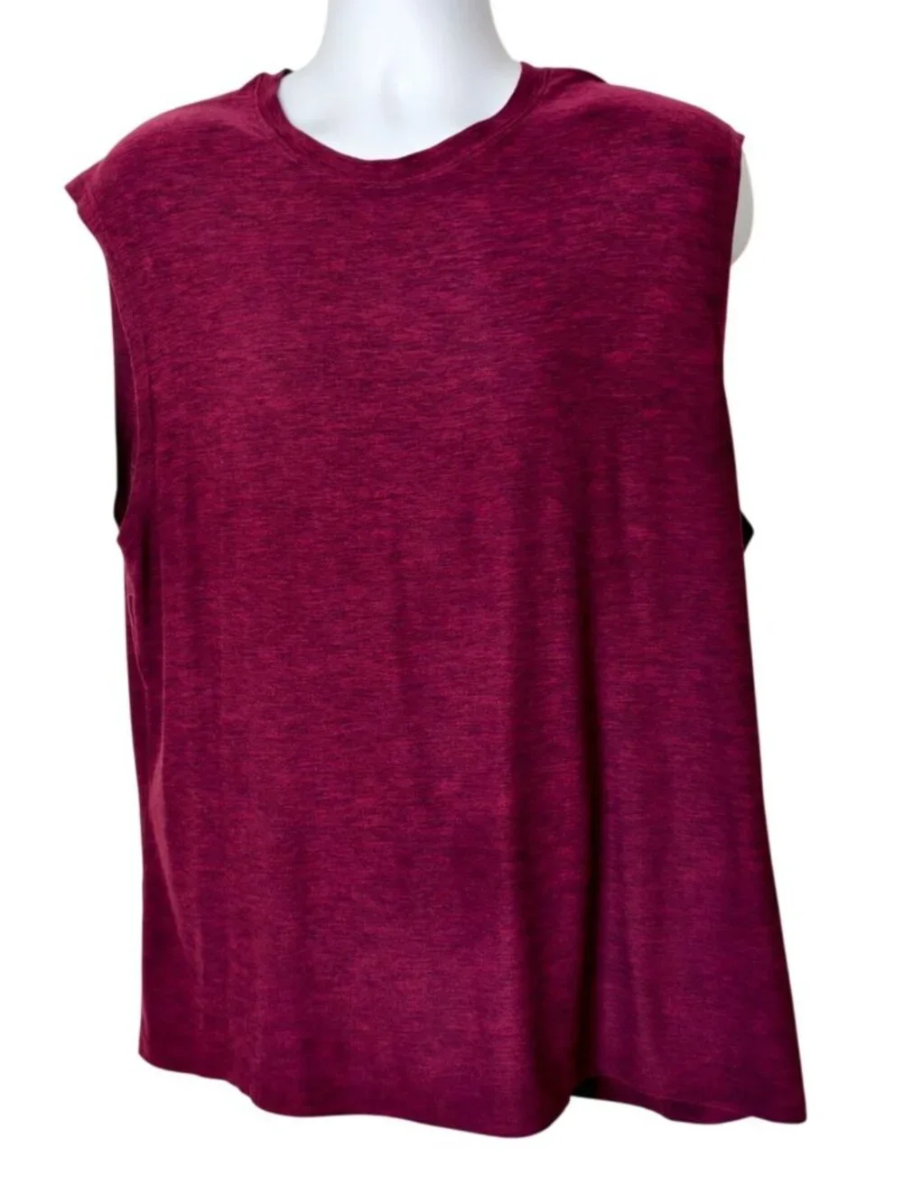 Leg3nd Mens XL Sleeveless Tank Burgundy Heather Muscle Tank Athletic Activewear - Picture 1 of 4